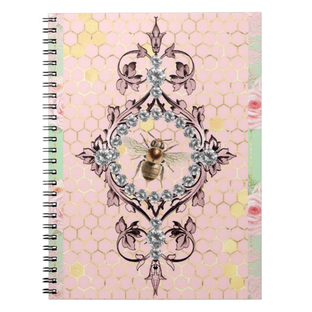 Carnet abeille rustique (Devant)