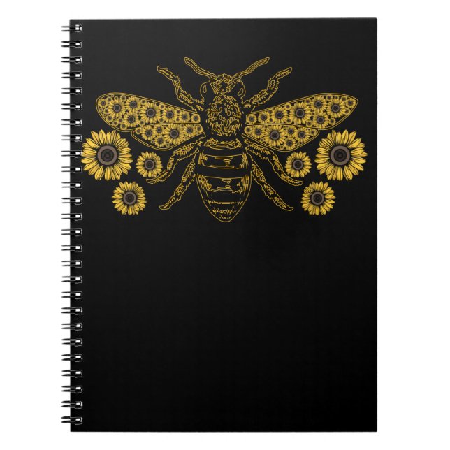 Carnet Abeille tournesol Abeille Miel Abeille Abeille (Devant)
