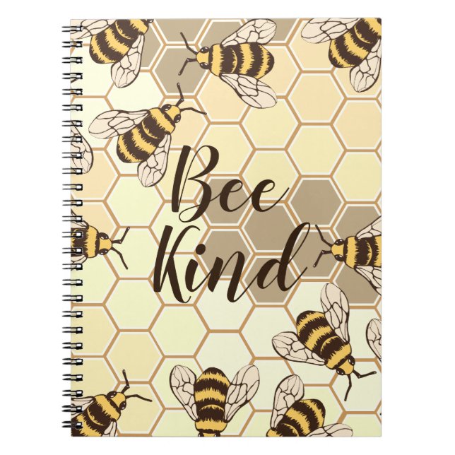 Carnet Abeilles et nid d'abeilles aimables d'abeille (Devant)