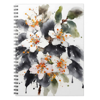 Carnet Abelia - Fleurs aquarelle