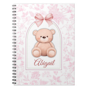 Carnet Abigail Conception personnalisée d'ours en peluc
