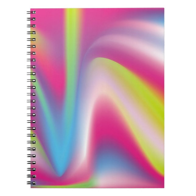 Carnet Abrégé multicolore dégradé, art, arrière-plan (Devant)