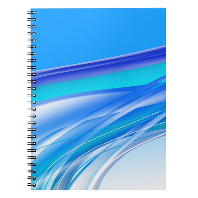 Carnet Abstract Blue Background Banner (Devant)