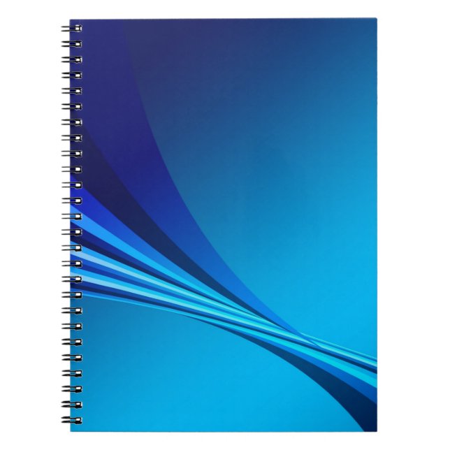 Carnet Abstract Blue Background Banner (Devant)