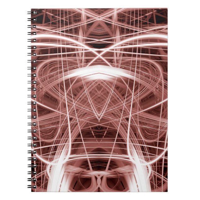 Carnet Abstract brown light trails (Devant)