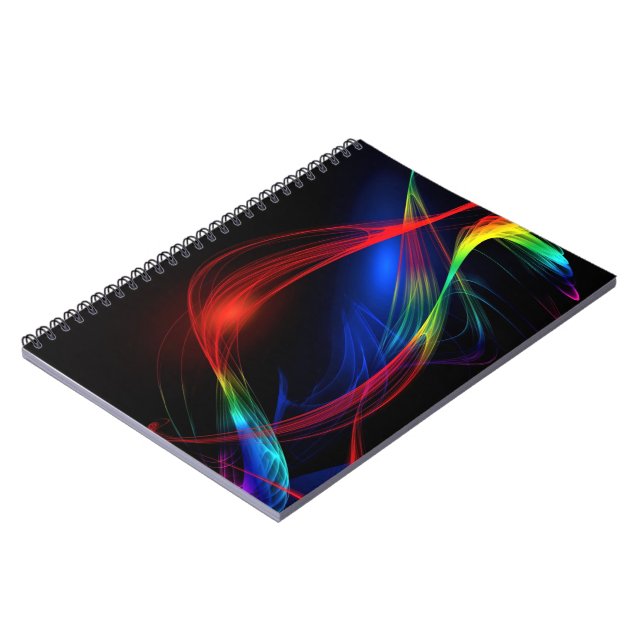 Carnet Abstract Colorful Lights (Côté gauche)