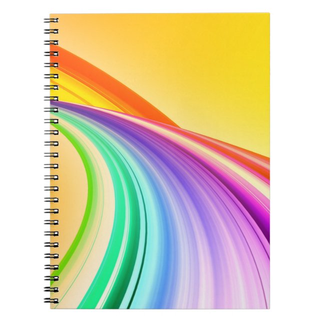 Carnet Abstract Design Yellow Orange Background Banner (Devant)