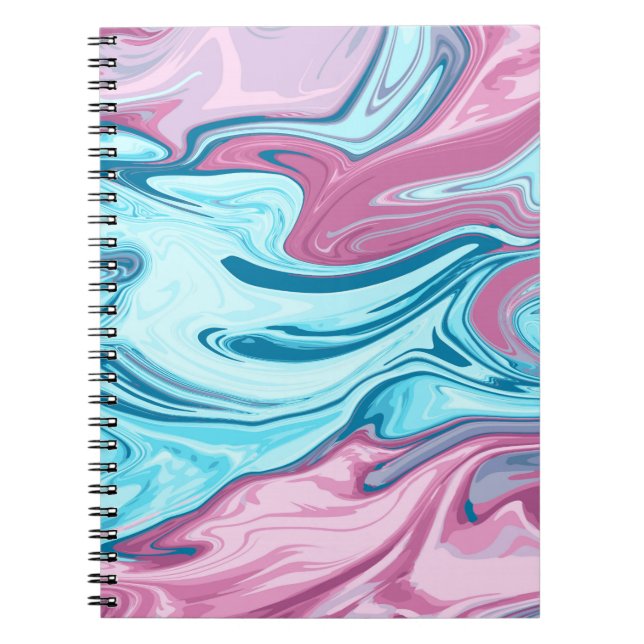 Carnet Abstract elegant fluide marble liquide (Devant)