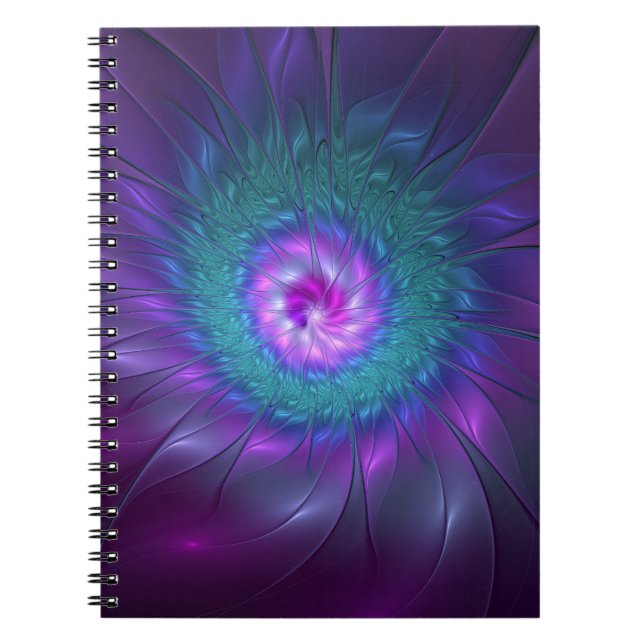 Carnet Abstract Floral Beauty Colorful Fractal Art Flower (Devant)