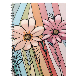 Carnet Abstract flower notbook