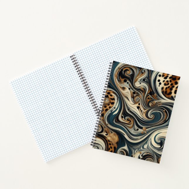 Carnet Abstract Leopard Print Swirl (Intérieur)