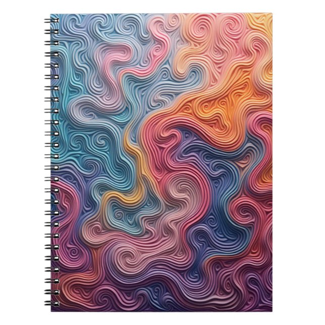 Carnet Abstract swirl notebook (Devant)