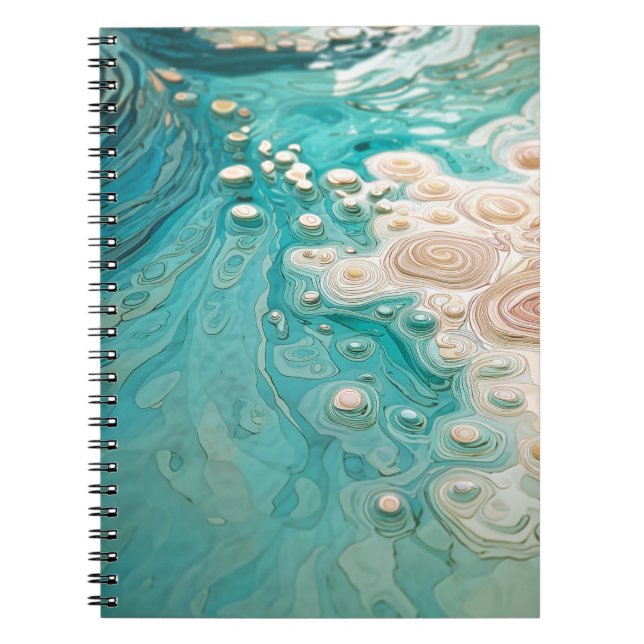 Carnet Abstract Topographic Ocean Art (Devant)