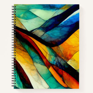 Carnet Abstraction de mosaïque de verre coloré