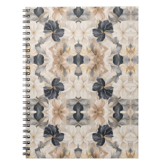 Carnet Abstraction Florale Artistique de Luxe (Devant)