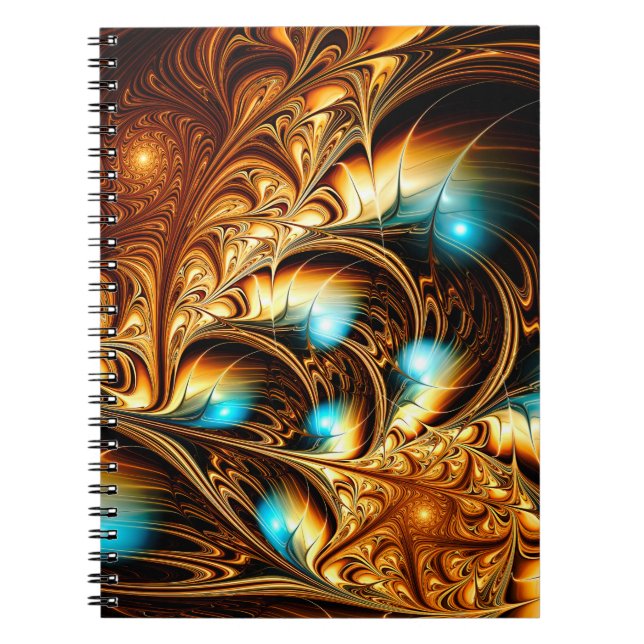 Carnet Abstrait arrière - plan de lumière dorée artistiqu (Devant)