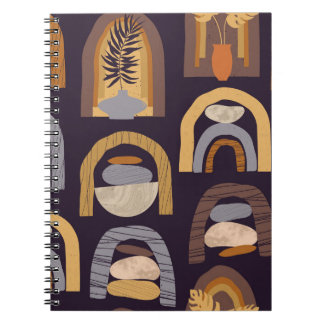 Carnet Abstrait bohème : minimaliste charme Vintage.