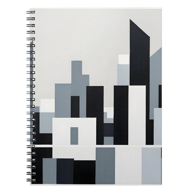 Carnet Abstrait Cityscape Architecture moderne Arrière -  (Devant)