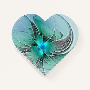 Carnet Abstrait De Bleu, Art Fractal Moderne