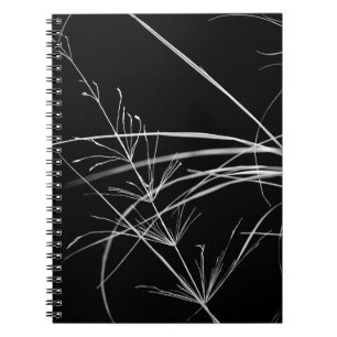Carnet Abstrait de la nature noire et blanche