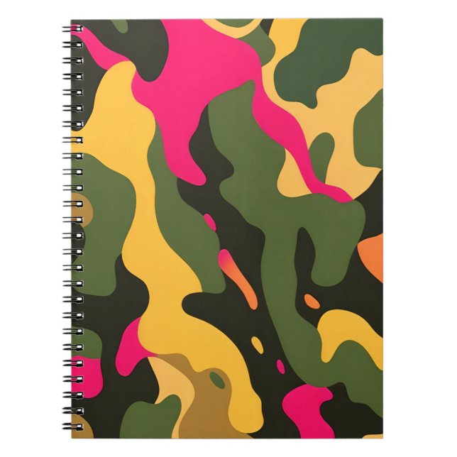 Carnet Abstrait de spirale Camo (Devant)