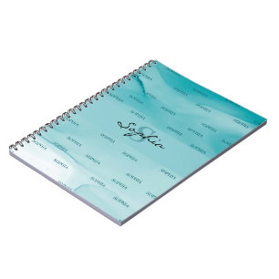 Carnet Abstrait de texture d'encre à alcool