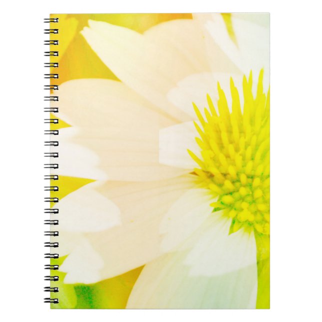 Carnet Abstrait du journal des fleurs jaunes (Devant)