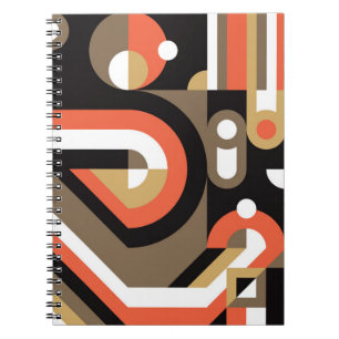 Carnet Abstrait Géométrique : Conception d'Œuvre d'Art Fu