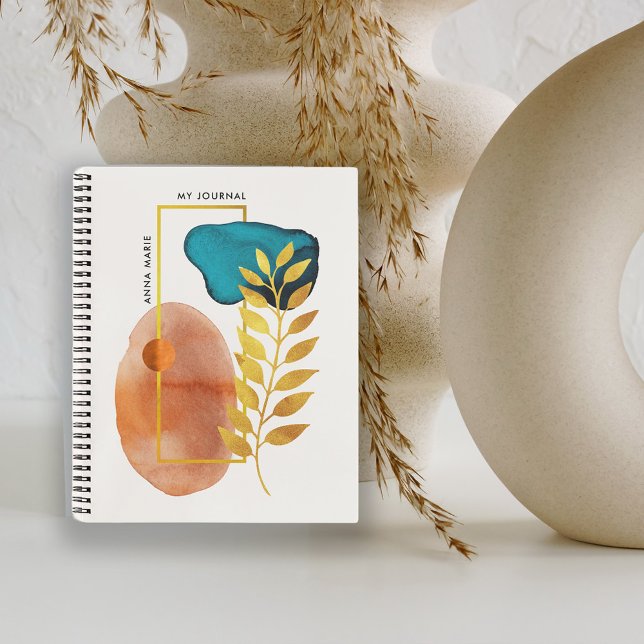 Carnet Abstrait géométrique du milieu du siècle moderne m (Créateur téléchargé)