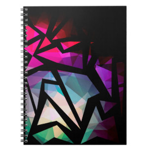 Carnet Abstrait graffiti polygonal moderne dar géométriqu