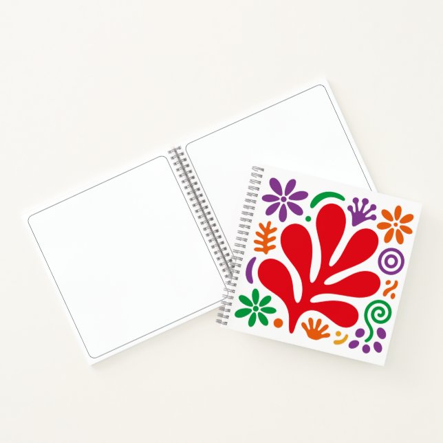 Carnet Abstrait Gras Style Floral Matisse (Intérieur)