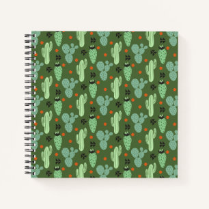 Carnet Abstrait Hipster Cactus Motif du désert