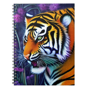 Carnet Abstrait Majestic Predator Tiger