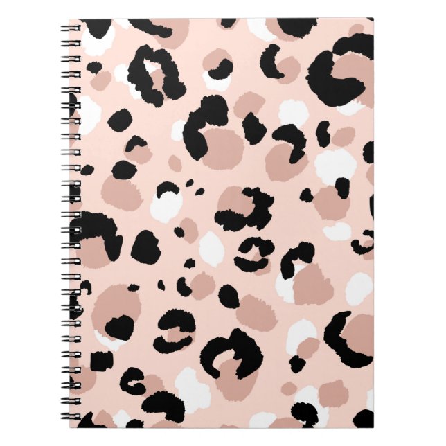 Carnet Abstrait moderne léopard sans couture motif. Anima (Devant)
