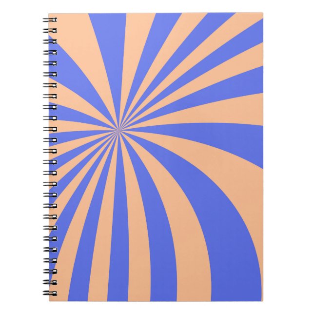 Carnet Abstrait motif d'éclatement de soleil arrière - pl (Devant)