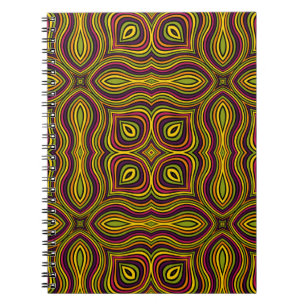 Carnet Abstrait motif sans couture ornementale. Mosa vint