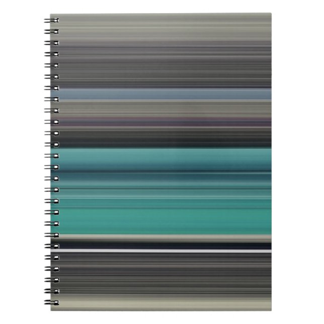 Carnet Abstrait n° 1 : Turquoise et gris (Devant)