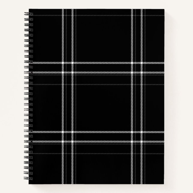 Carnet Abstrait noir et blanc (Devant)