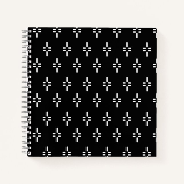 Carnet Abstrait noir et blanc (Devant)