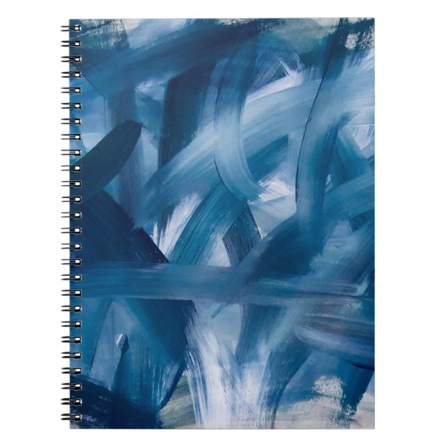 Carnet Abstrait paysage de peinture moderne. Art de nuit  (Devant)