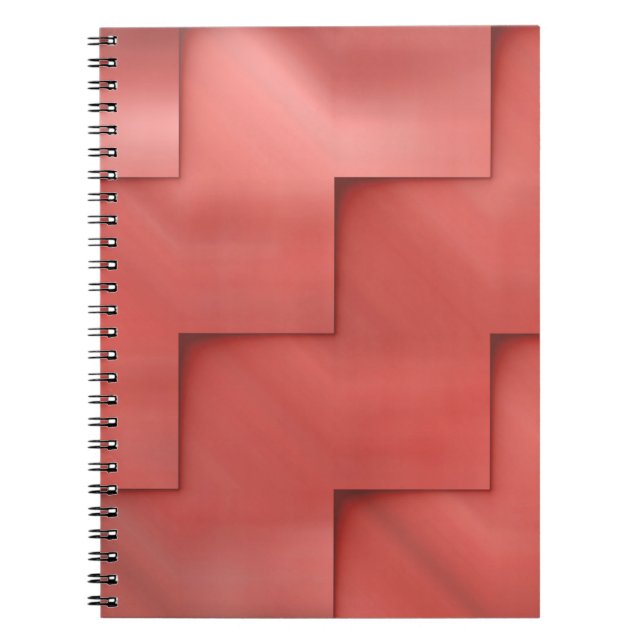Carnet Abstrait rouge créatif fond abstrait, art, artis (Devant)