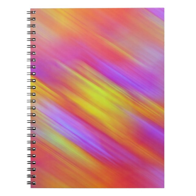 Carnet Abstrait rouge rose rose rose rose vif néon (Devant)