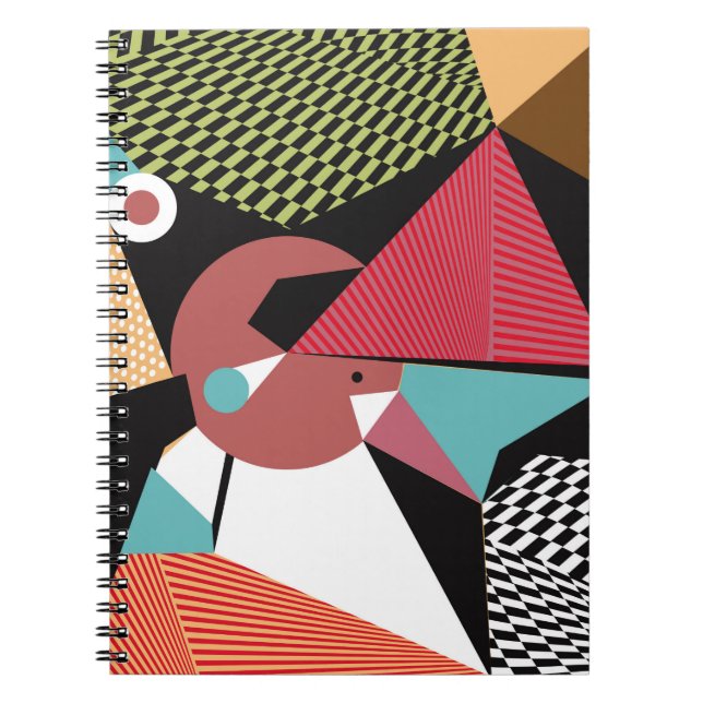 Carnet Abstrait triangles modernes arrière - plan motif i (Devant)