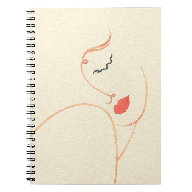 Carnet Abstrait visage de fille. belle femme. syndrome de (Devant)