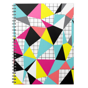 Carnet Abstraite, géométrique, multicolore, polygonale
