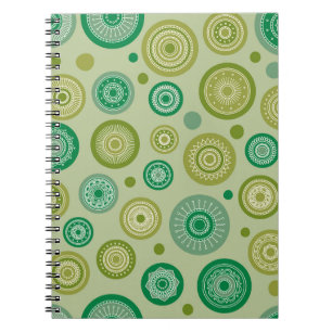 Carnet Abstraits ornements ronds sans couture motif vinta