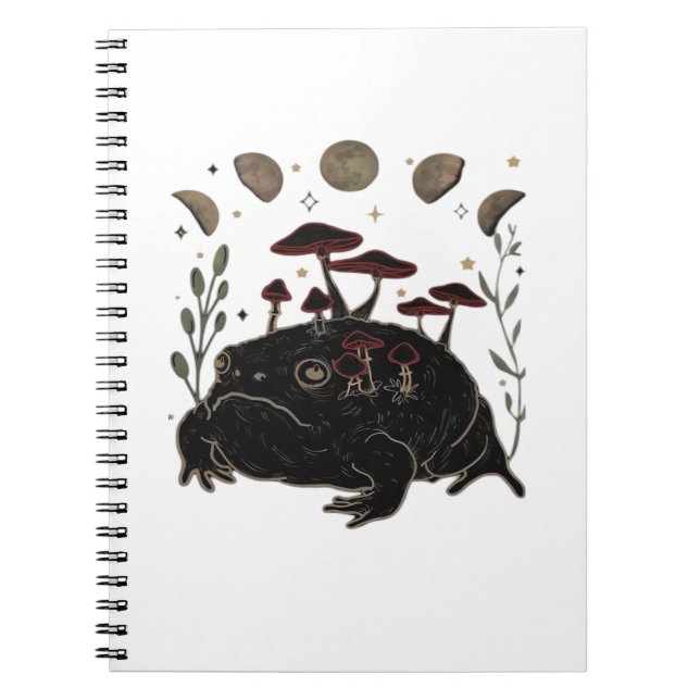 Carnet Academia Moon Sorcière Goblincore Esthétique Greno (Devant)