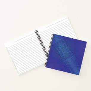 Carnet Acceptation Motif de Blue Indigo Violet Shibori
