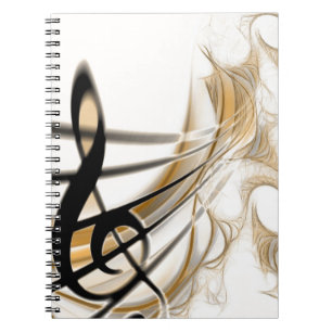 Carnet Accessoire de design de feuille de musique classiq