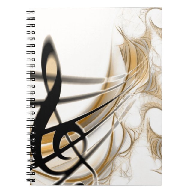 Carnet Accessoire de design de feuille de musique classiq (Devant)